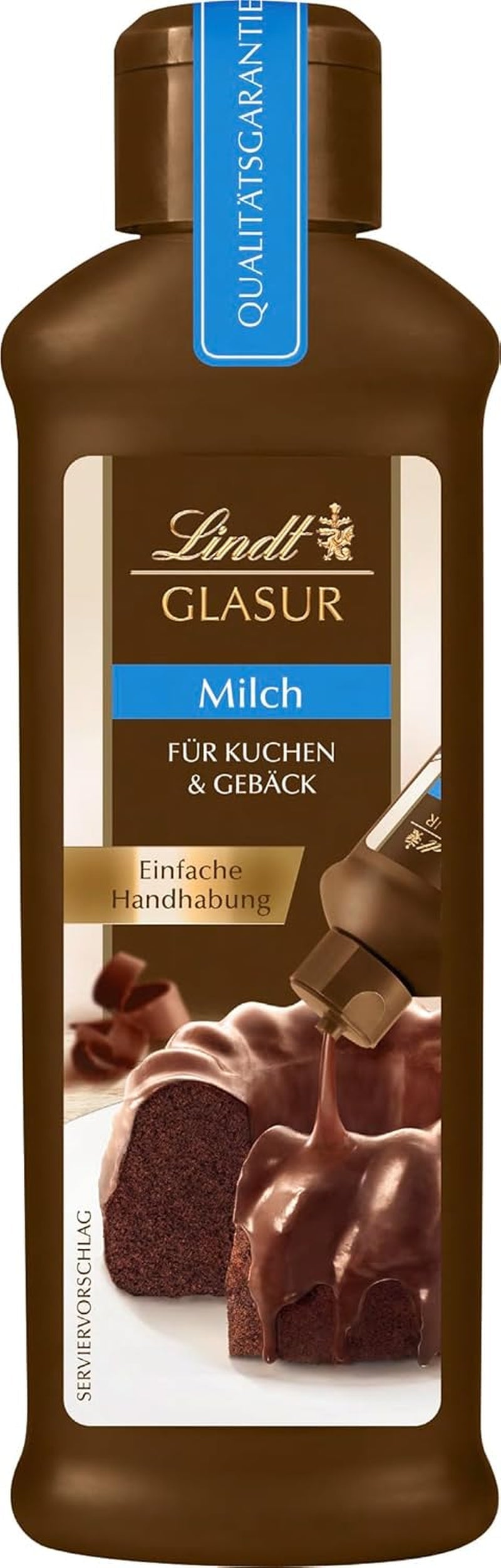 Lindt Schokolade - GLASUR Vollmilch | 10 X 200 G | Vollmilch Glasur Für Einen Feinen Überzug Bei Kuchen, Torten, Gebäck Oder Eis | SKLO | Backen | Schokoladengeschenk Glazes and Decor Výchozí název obchodu Naty