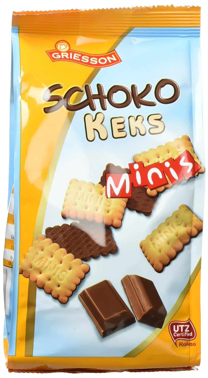 Čokoládové mini sušenky Griesson Balení 12 kusů (12 sáčků x 125 g)