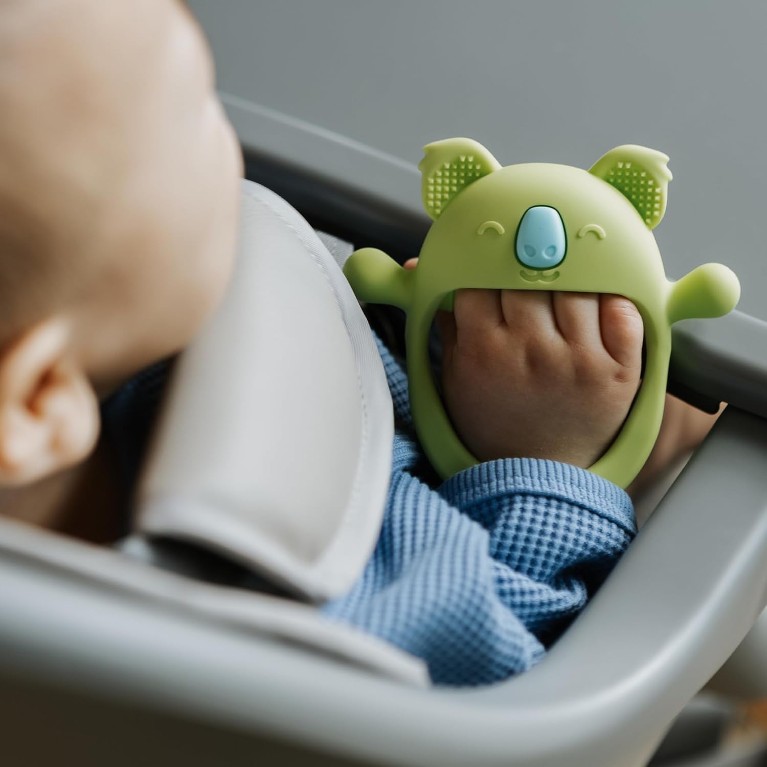 Nuby kousací rukavice - silikonové | Hračka na kousání koaly | Smyslová hračka | 3+ měsíce