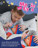 BABY Born Jonas - panenka 43 cm - 10 funkcí včetně příslušenství a matrace - Plně funguje bez baterií - Vhodné pro děti od 3 let