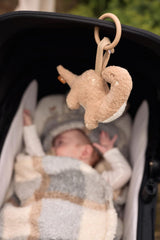 Dětský vláček Jollein Roarsome - Na zavěšení - Hračka do kočárku - Hračka pro dětskou autosedačku - Příslušenství ke kočárku - Dinos a listy Bebe Toys Naty Shop