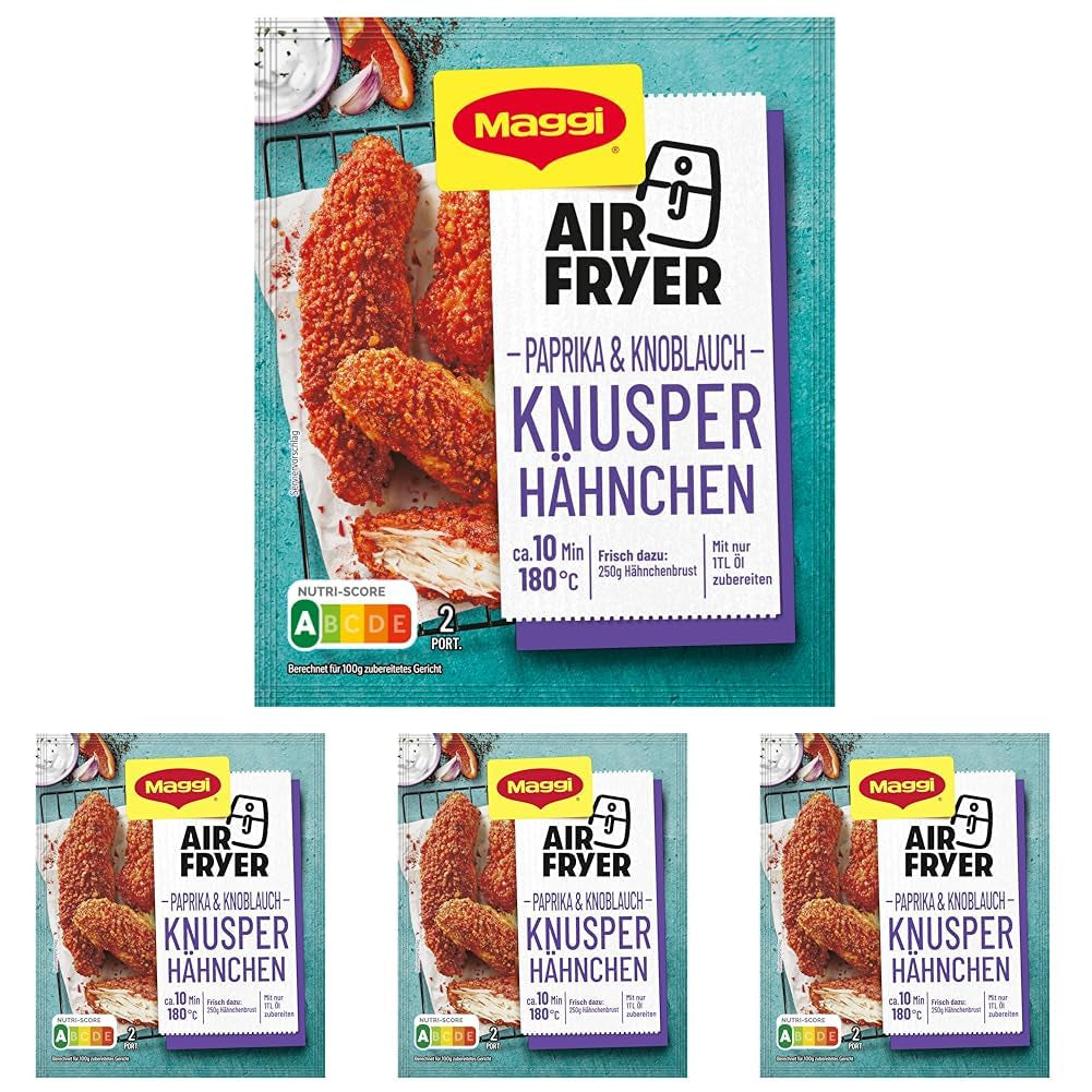 MAGGI Airfryer Knusper Hähnchen - Paprika und Knoblauch, 1er balení (1 x 39 g)
