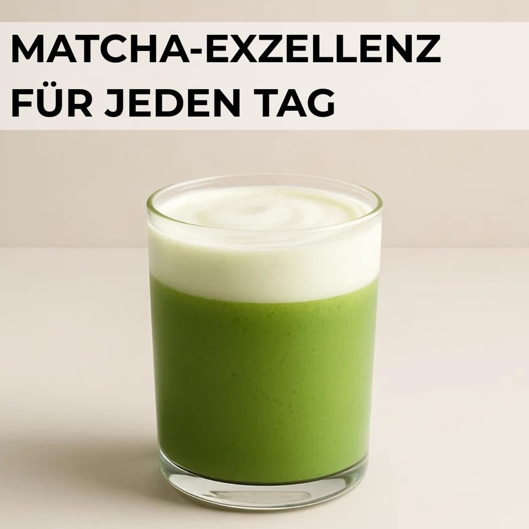 | Matcha organický prášek 100 g | Zelený čaj Matcha Powder Slavnostní stupeň | 100% přírodní a prémiová kvalita | Detoxikační čaj | Kompatibilní se sadou Matcha, stopkou, miskou a sklenicí.