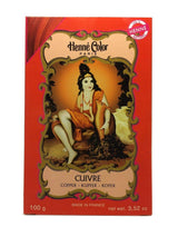 Henné Color Henna Powder Copper 100 g Barva na vlasy Naty Shop Red 100 G (1 balení)