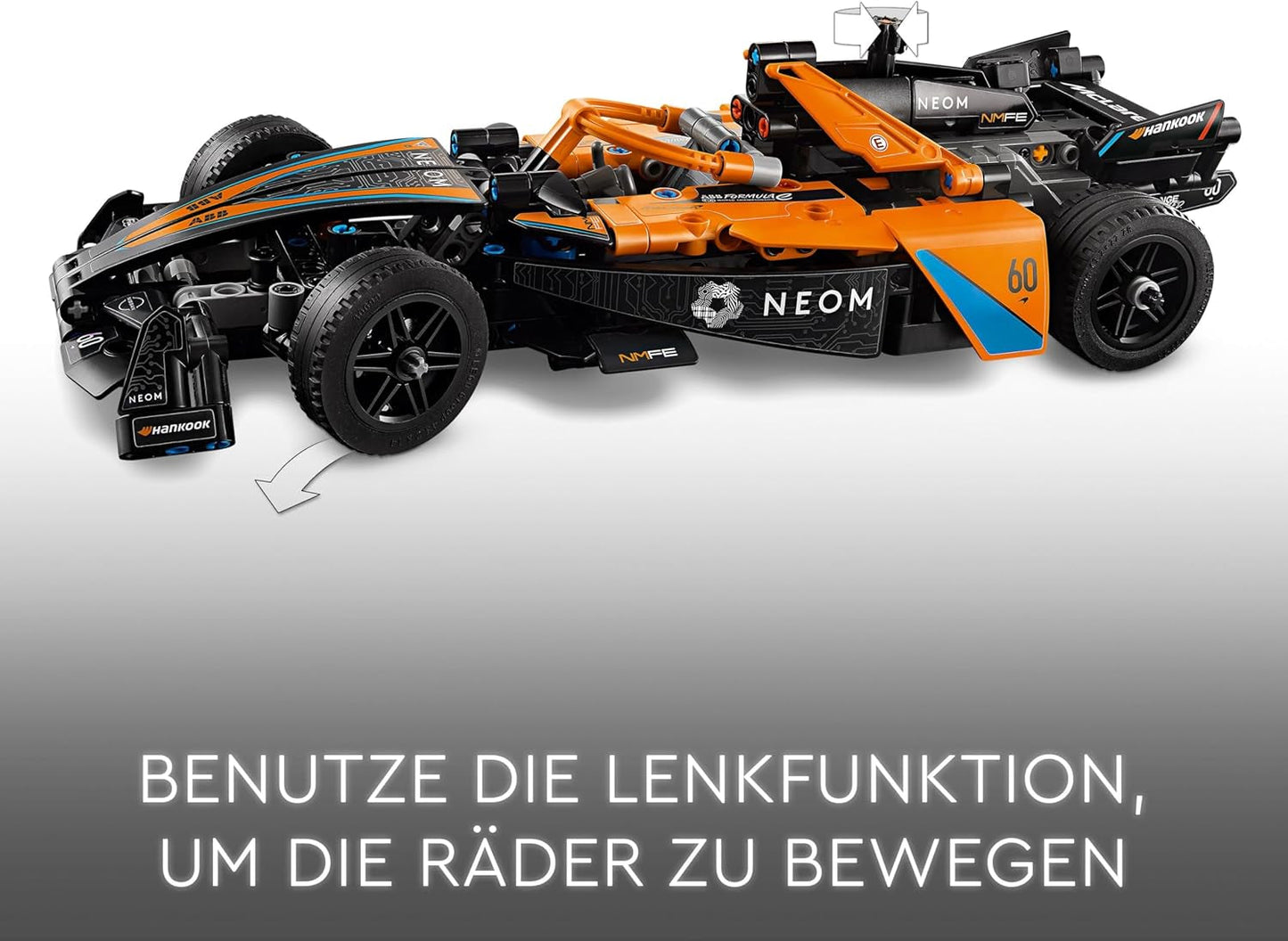 LEGO Technic NEOM Závodní auto Mclaren Formula E, hračka závodního auta pro kluky a dívky od 9 let, sada modelu auta, dekorace do dětského pokoje, nápad na dárek k narozeninám 42169 Stavebnice Beuche den LEGO-Store