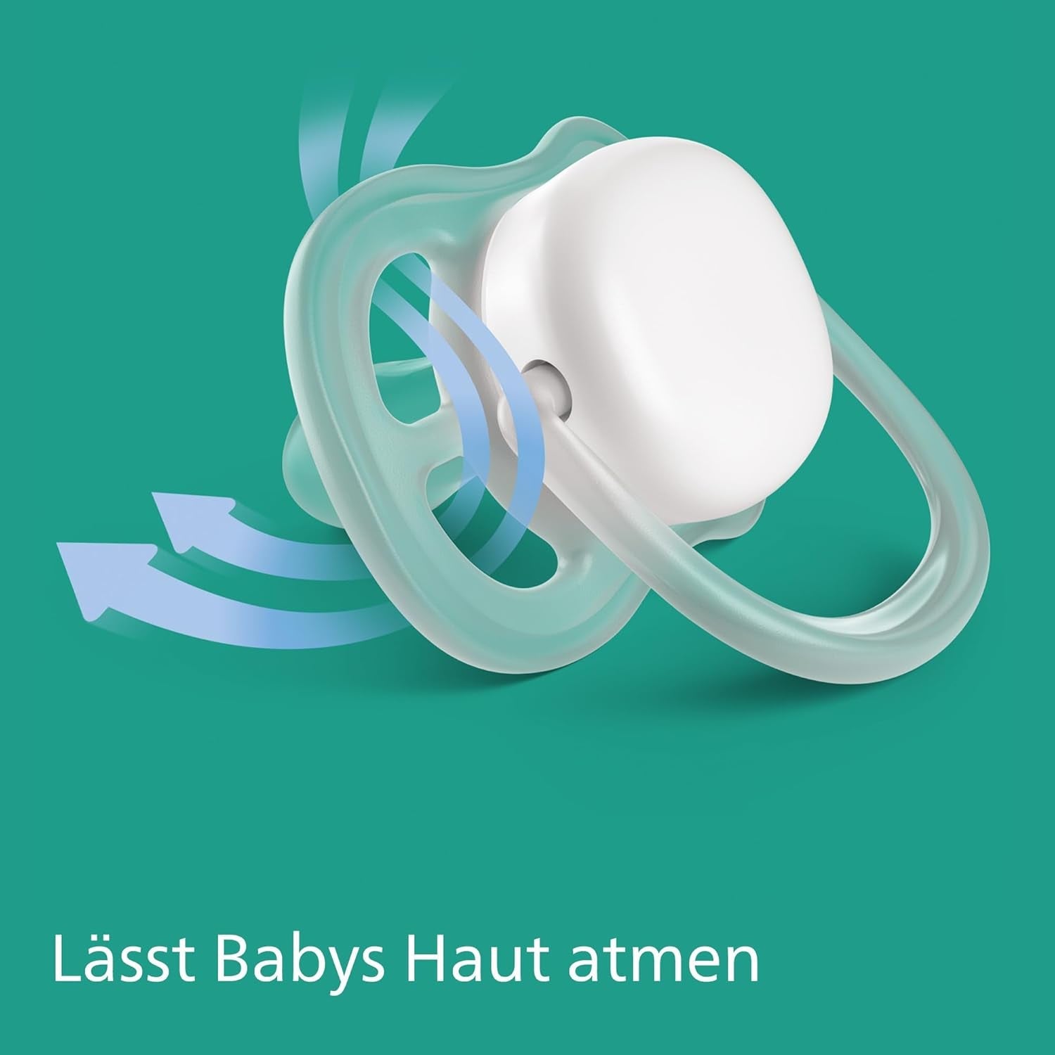 Dudlíky Philips AVENT ultra air - balení 4ks prodyšných dudlíků bez BPA pro miminka 6-18 měsíců, včetně pouzdra na přenášení a sterilizace, vzor želva/velryba (model SCF085/66)