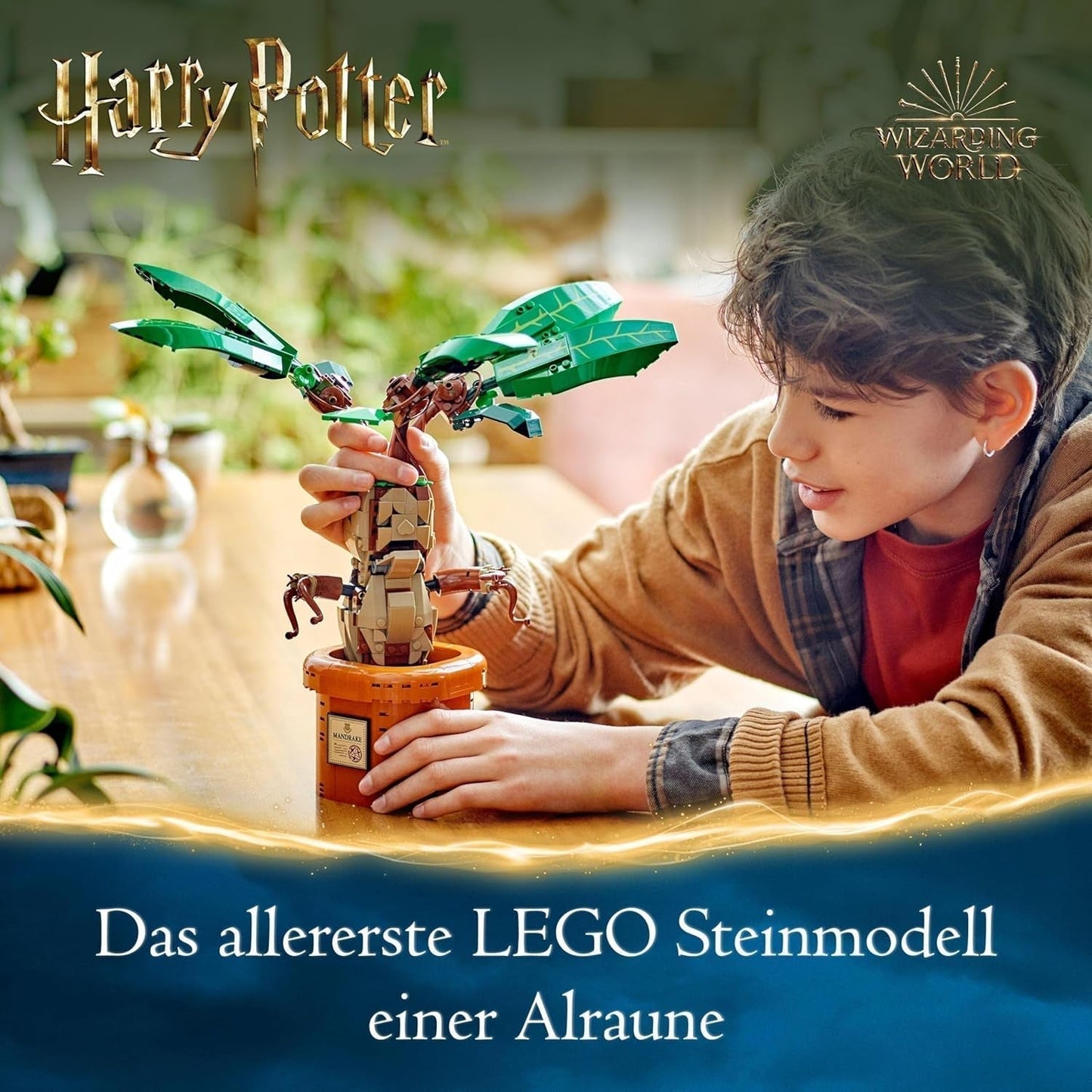 LEGO Harry Potter Magic Potion Plant: Mandrake, hračka rostlin v květináči, kouzelný dárek pro dívky, chlapce a všechny fanoušky, nápaditá dětská herní sada, domácí dekorace 76433 Stavebnice Besuche den LEGO-Store