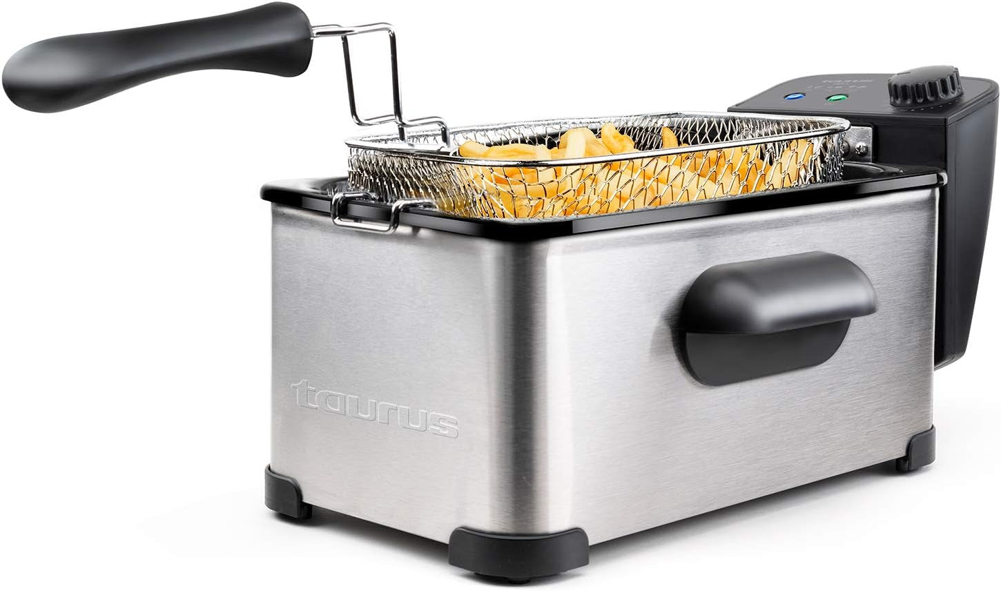 Taurus Professional 2 plus - Fritéza na olej, 2 litry, 1700 W, nerezová ocel 18/8 Naty Shop Appliances 3L