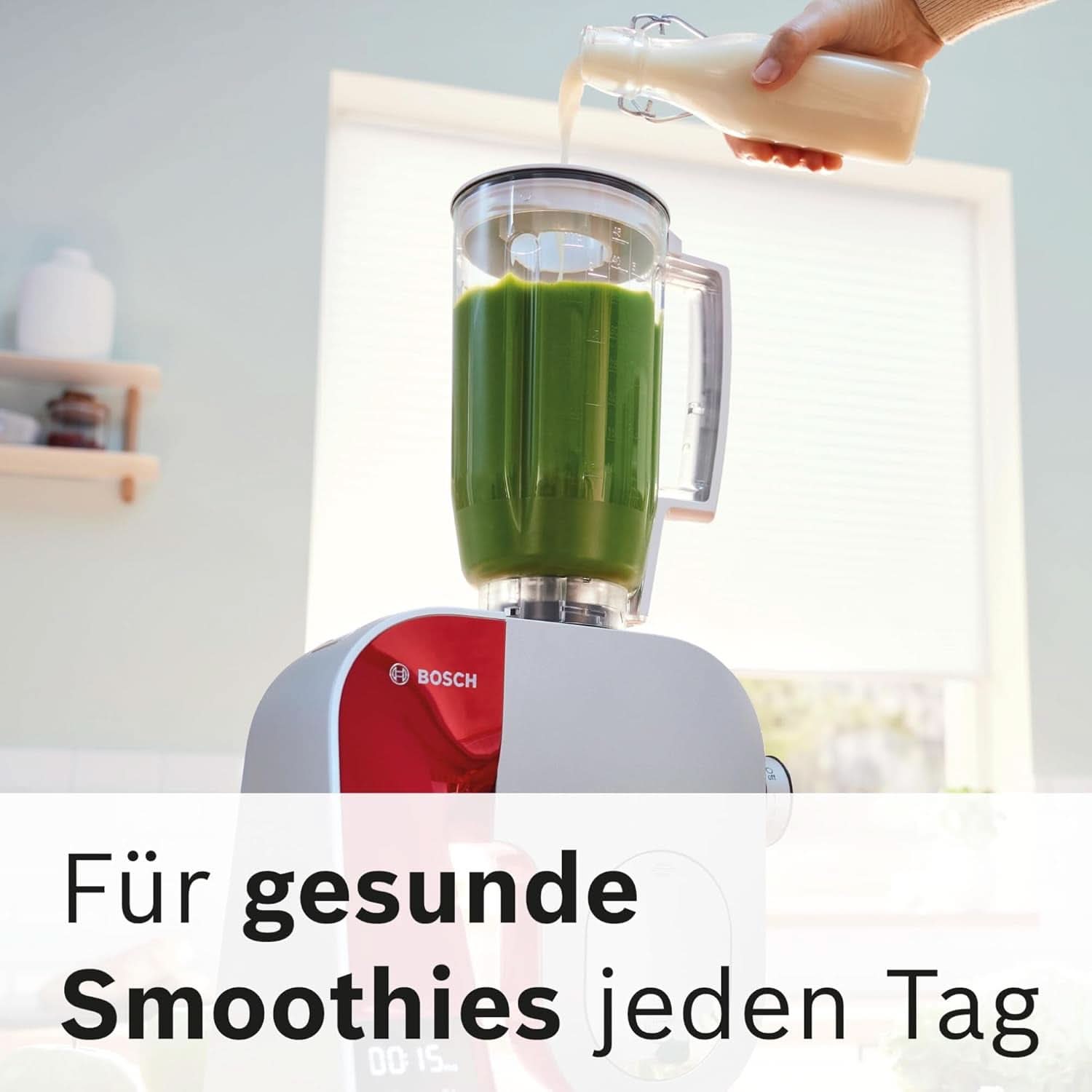 Kuchyňský robot Bosch Series 4 MUM5X720, integrovaná váha, nerezová mísa 3,9L, mixér 1,25L, 1000W Příslušenství Potraviny a kojení Bebe Naty Shop