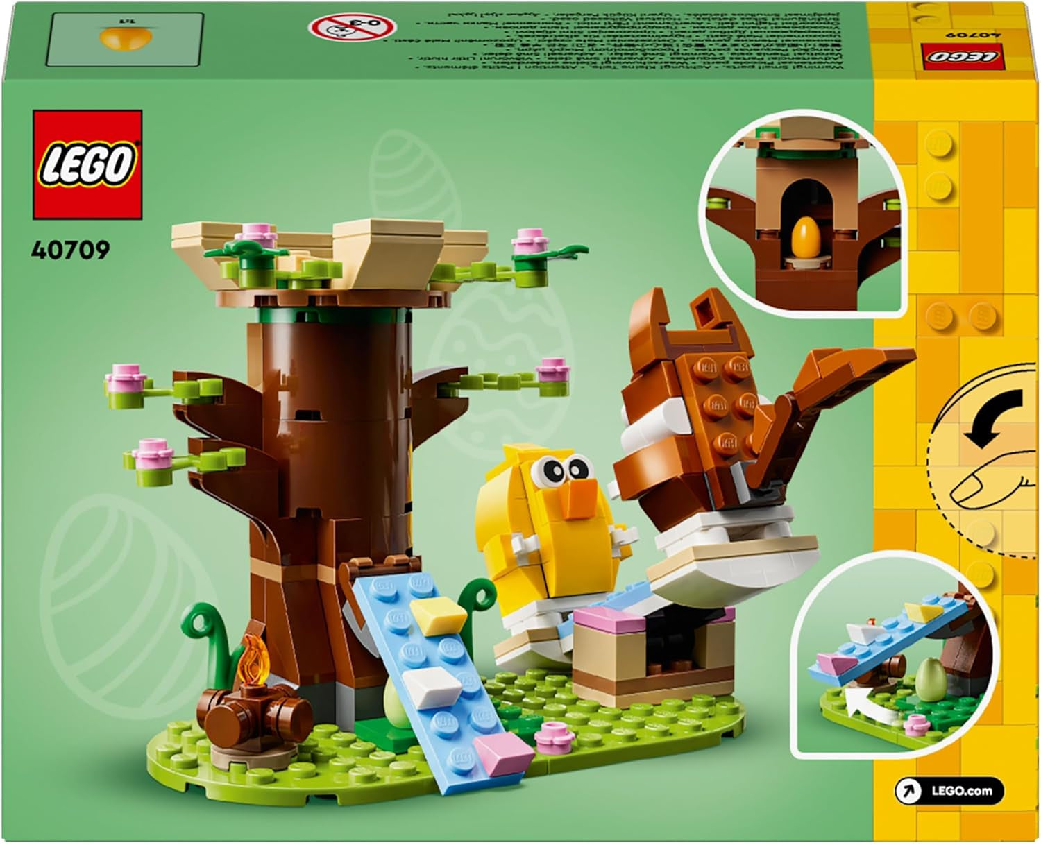 LEGO Spring Zvířecí Hřiště, Stavebnice Ptáček a Veverka, Hrací sada Domeček na stromě pro děti, Nápad na dárek pro 8leté chlapce a dívky, Sada zvířat, Hračka figurky zvířat 40709 Stavebnice Beuche den LEGO-Store