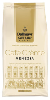 Dallmayr Café Crème Venezia - Kaffeebohnen entwicktelt für die Gastronomie v prémiovém Industriequalität *Für echte Genießer* (Geröstete Kaffeebohnen, 1 kg, Café Creme - VENEZIA)