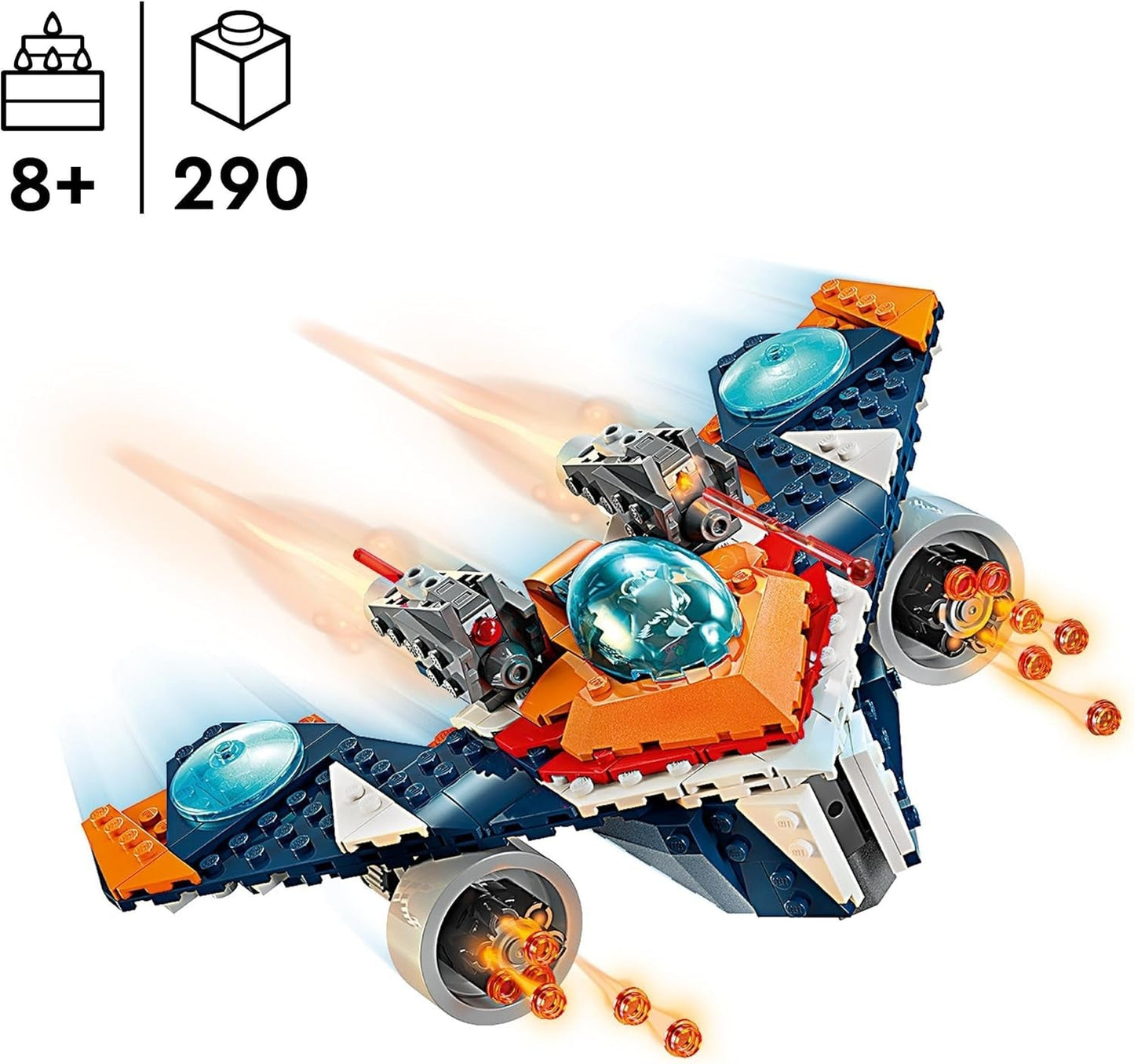 LEGO Marvel Rockets Spaceship vs. Ronan sestavitelná sada vesmírné lodi Guardians of the Galaxy Postava superhrdiny Dárek pro chlapce a dívky 8 let 76278 Stavebnice Besuche den LEGO-Store
