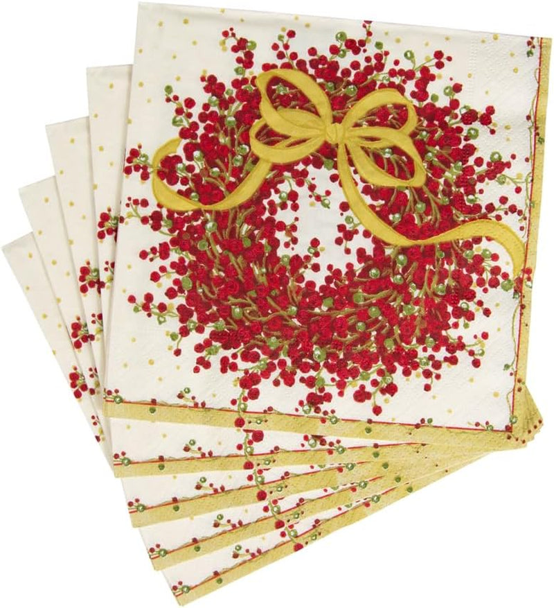Třívrstvé papírové ubrousky 8070C, 20 kusů, 25 x 25 cm, pepř