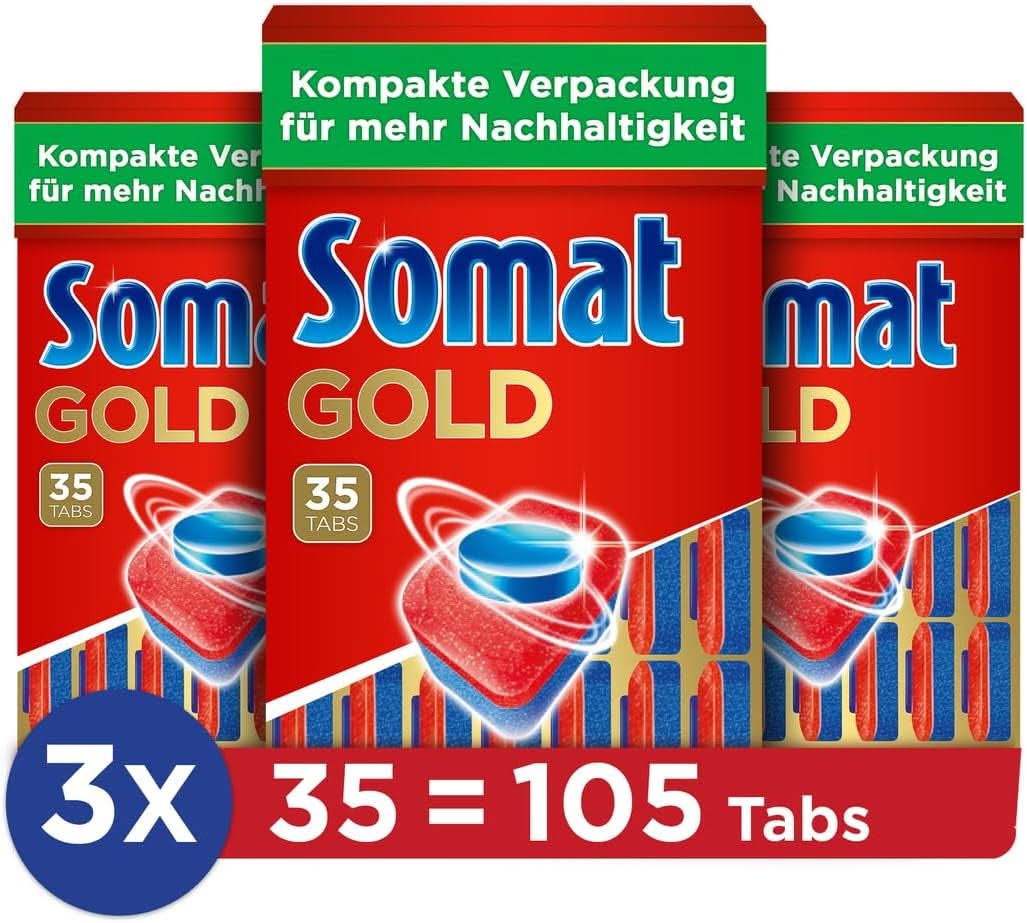 Somat Gold tablety do myčky (105 tablet) Kuchyňské mycí prostředky Naty Shop 105 kapslí -
