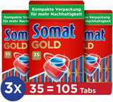 Somat Gold tablety do myčky (105 tablet) Kuchyňské mycí prostředky Naty Shop 105 kapslí -