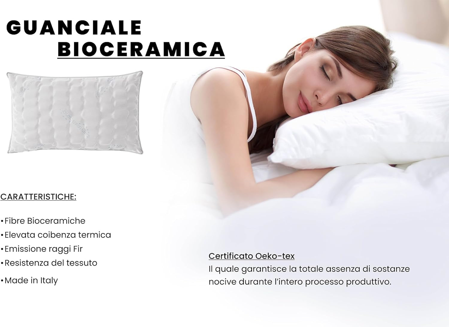 Italské povlečení MB Home Italia, polštář, biokeramika, světle šedá, 45 x 75 cm Naty Shop standardní polštáře