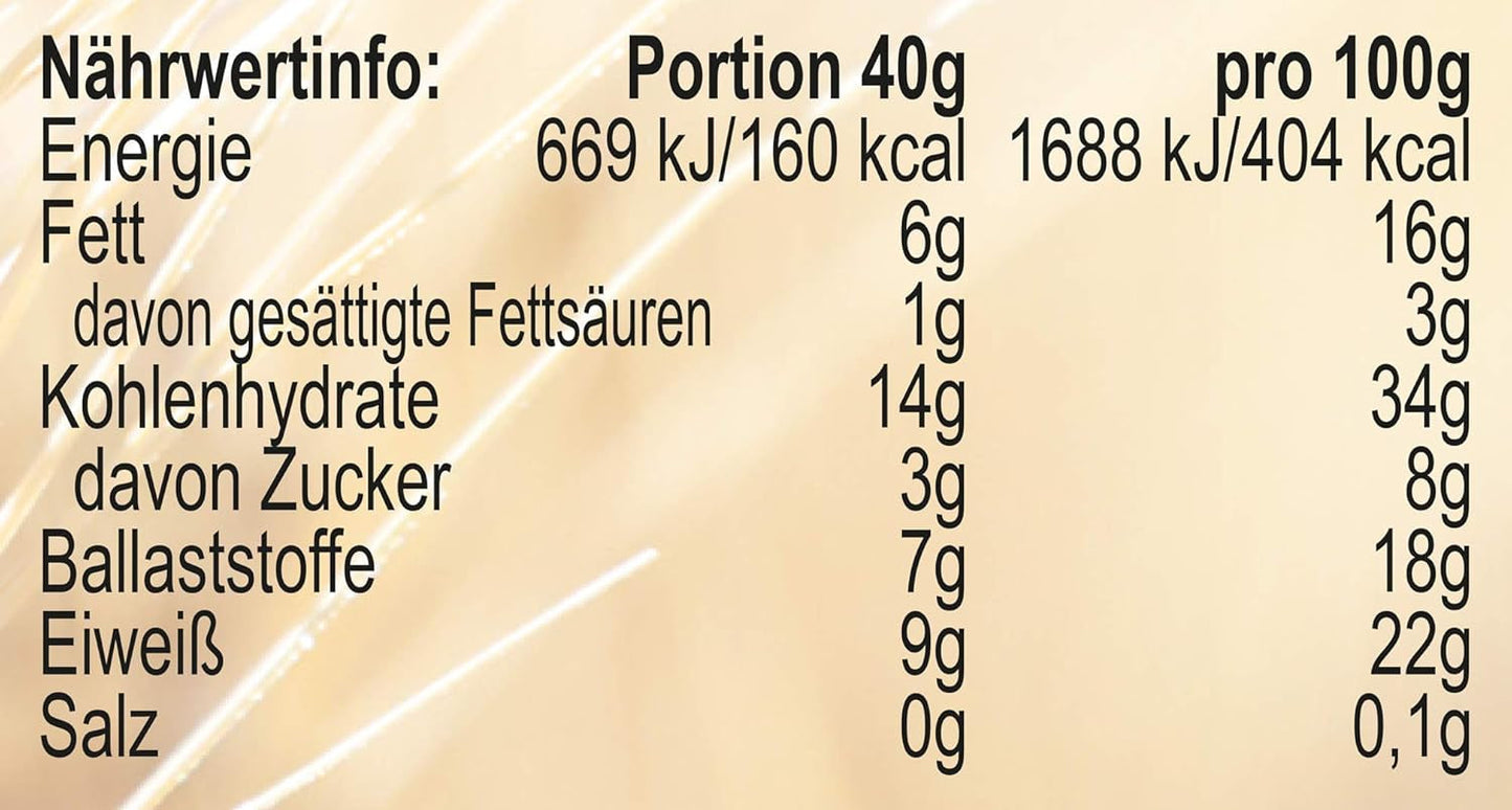 Seitenbacher Müsli Ballaststoff Und Frucht I Ohne Zugesetzten Zucker I Ohne Zugesetztes Fett I (1 X 750 G) Cereálie Naty Shop
