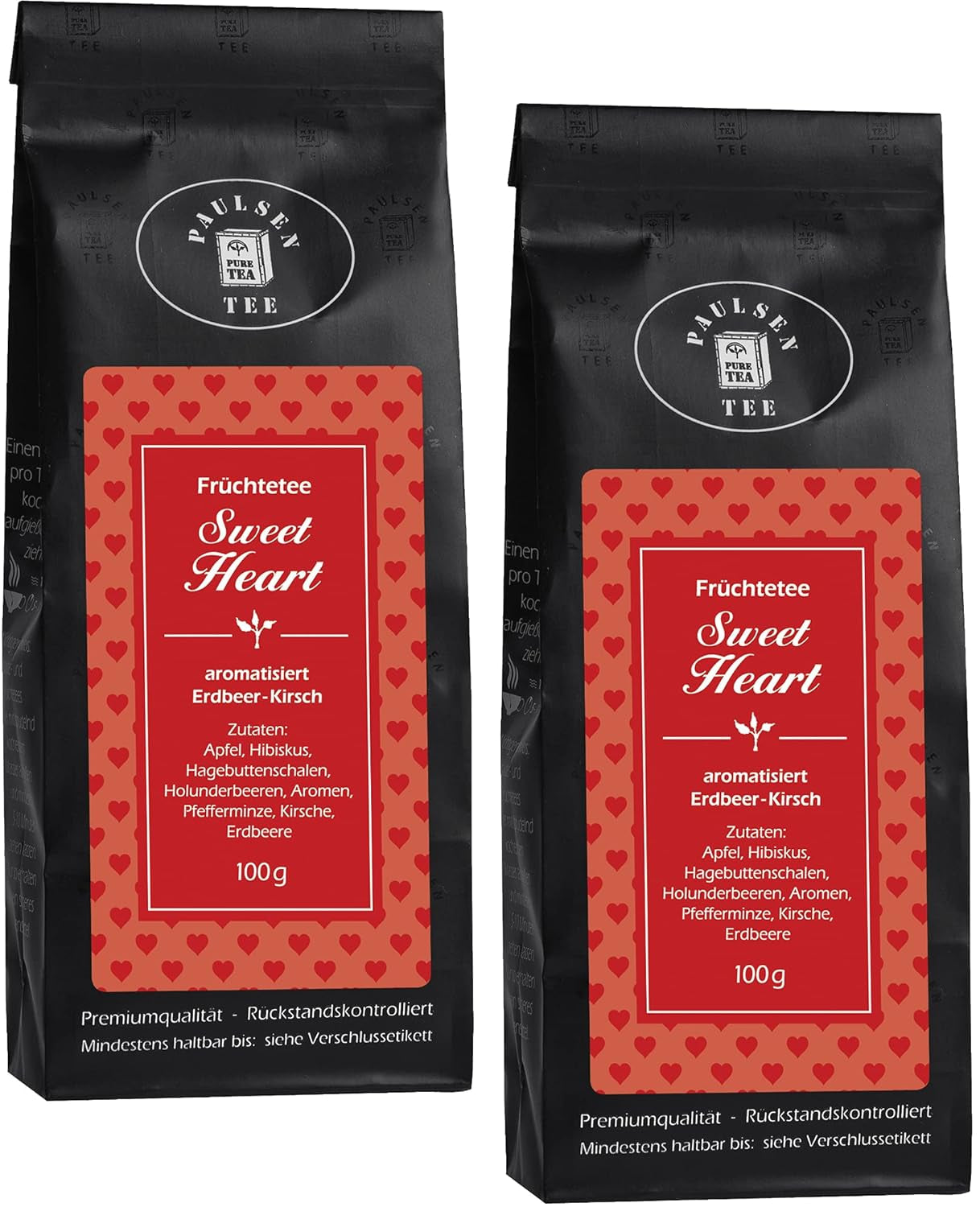 Sweet Heart 2 x 100 g Paulsen Tea Ovocný čaj kontrolovaný na rezidua