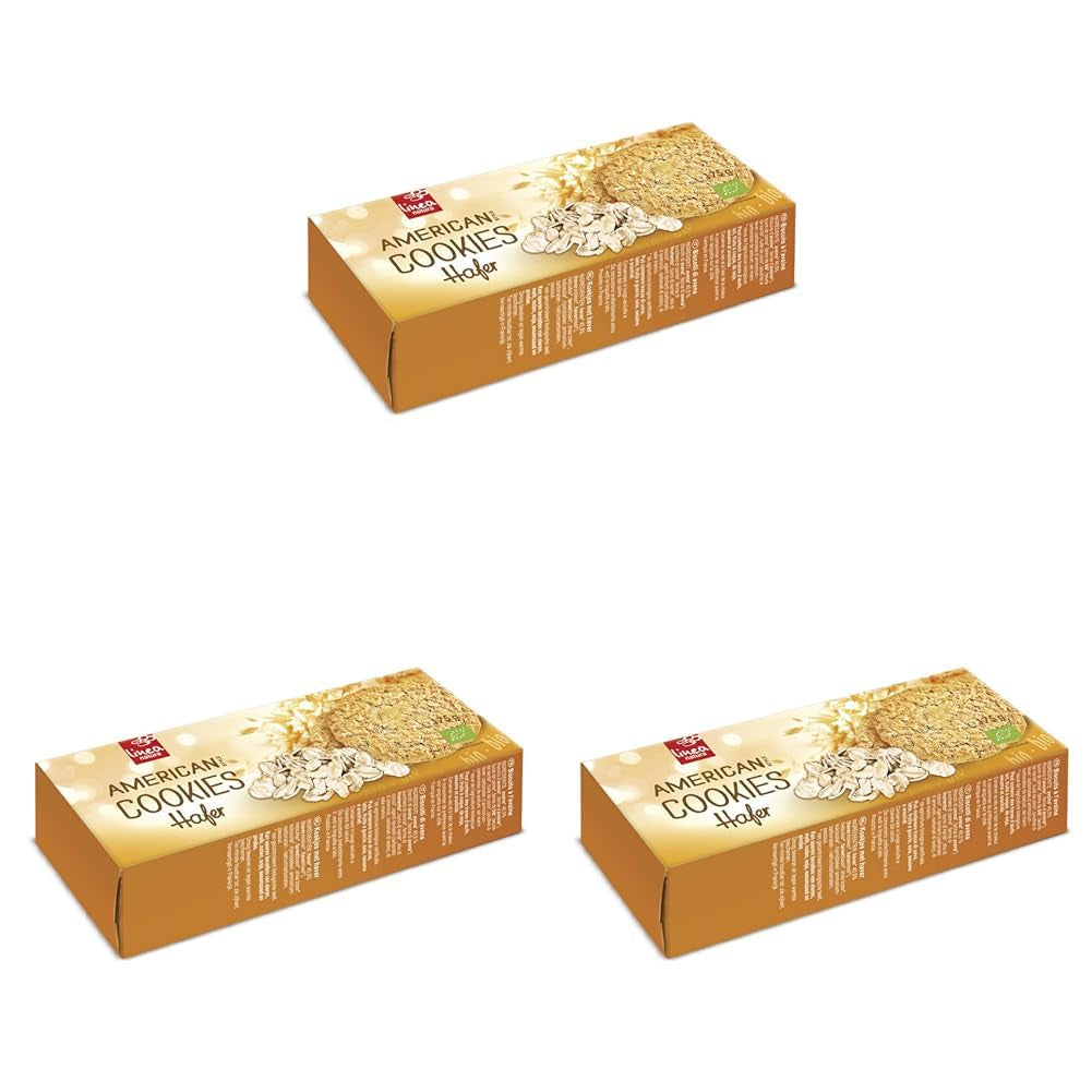 Bio Oat Cookies, American Oat Cookies, Bio American Oat Cookies, 175 g