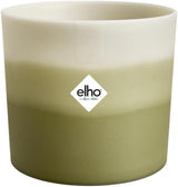 Kulatý hrnec elho Color Gradient 16cm - pro vnitřní použití - 100% recyklovaný plast - Ø 15,9 x H 14,7 - Zelená/Bambusová zelená
