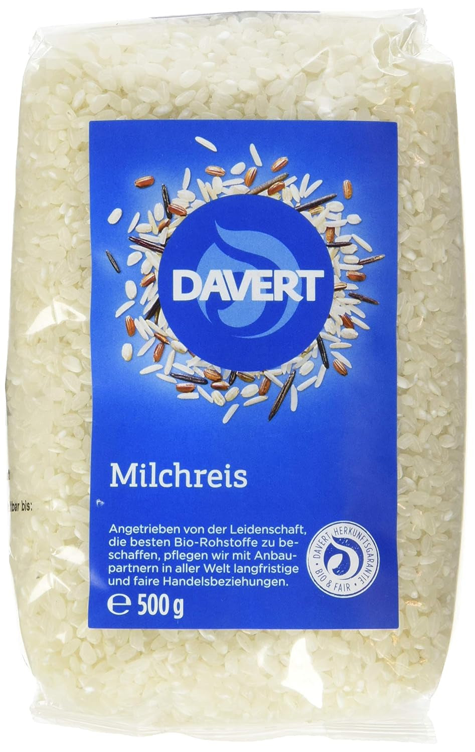 Rýžový nákyp Davert (1 x 500 g) - Bio