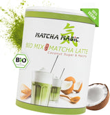 Matchamagic - Bio prášek matcha latte z Japonska s cukrem z kokosových květů pro lahodný čaj
