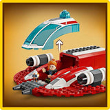 LEGO Star Wars: The Adventures of the Young Jedi Crimson Firehawk, Dětská startovací sada se sestavitelnou vesmírnou lodí, Speederem a 3 figurkami, Dárek pro chlapce a dívky 4 roky staré 75384 Stavebnice Besuche den LEGO-Store