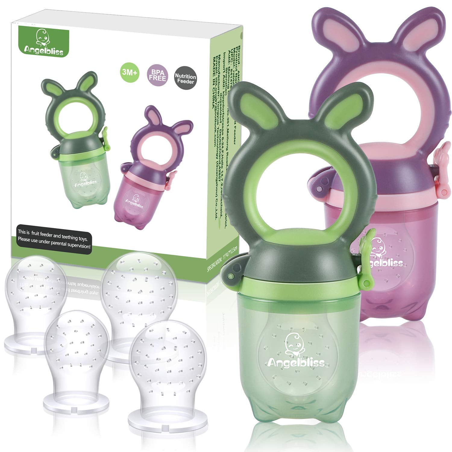 Tétine Pour Bébé/Tétine à Fruit/Tetine Grignoteuse Bebe/Tétine D'alimentation Pour Bébé - Toy de Dentition Pour Bébé, Sans BPA (balení 2 ks)