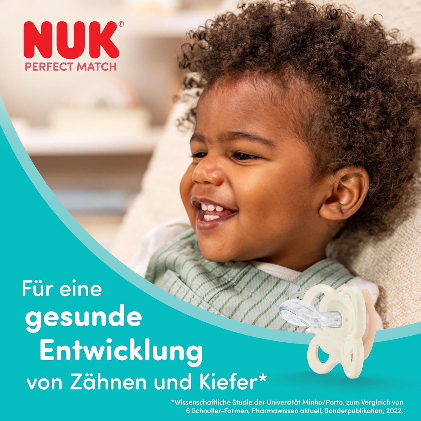 Dudlíky NUK Perfect Match pro miminka | 0-6 měsíců | Ortodontické dudlíky, které podporují cirkulaci vzduchu a zabraňují vyrážkám způsobeným slinami | 95% přijetí miminky** | Disney Medvídek Pú | Balení 2