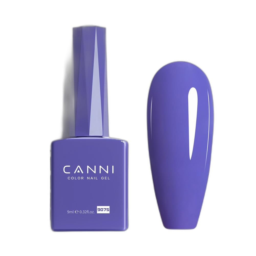 CANNI gel lak na nehty, semipermanentní, tmavě fialový, lak na nehty, UV gel, soak off, manikúra