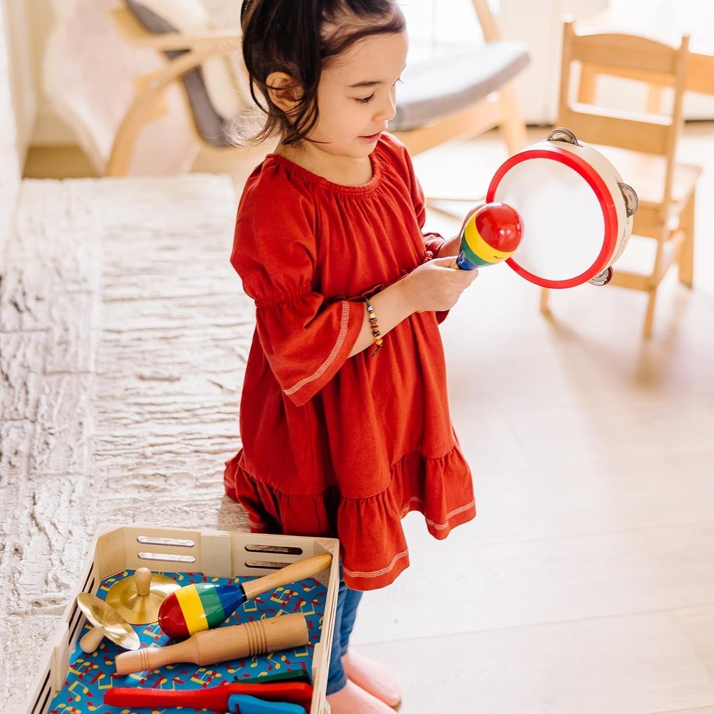 Melissa & Doug Kapela v krabici | Vzdělávací hračky | Hudební hračky pro děti | 3+ | Dárek pro chlapce nebo dívky Naty Shop Baby Toys