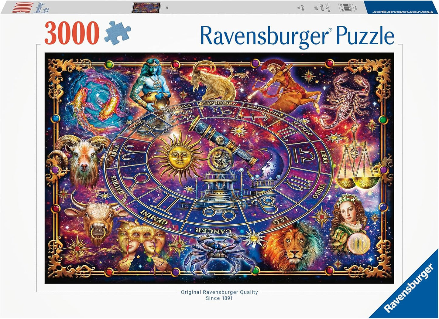 Ravensburger Puzzle 16718 - Znamení zvěrokruhu - 3000 dílkové puzzle pro dospělé a děti od 14 let Puzzle Naty Shop