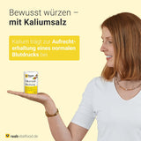 Raab Vitalfood Kalium salt-Mischung, Mineralsalzmischung mit 66,7% Natriumchlorid (Kochsalz) and 33% Kaliumchlorid, Kalium trägt zur Aufrechterhaltung eines normalen Blutdruck bei (1 x 200 g Dávka)