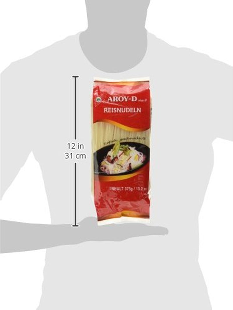 Aroy-D rýžové nudle Bezlepkové 3mm balení (1 balení x 375 g)