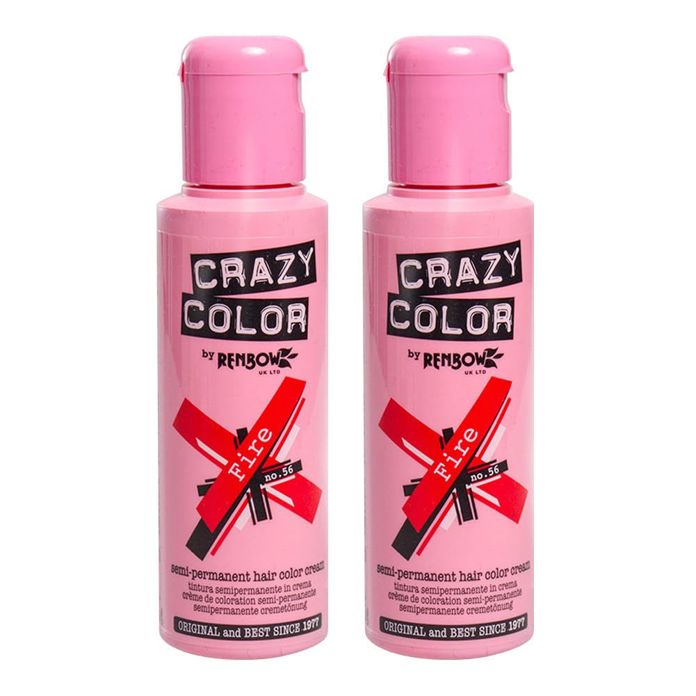 GO TOXIC UV semipermanentní krém na barvení vlasů, 100 ml (1 balení) Barva na vlasy Naty Shop Red 100 Ml (2 balení)