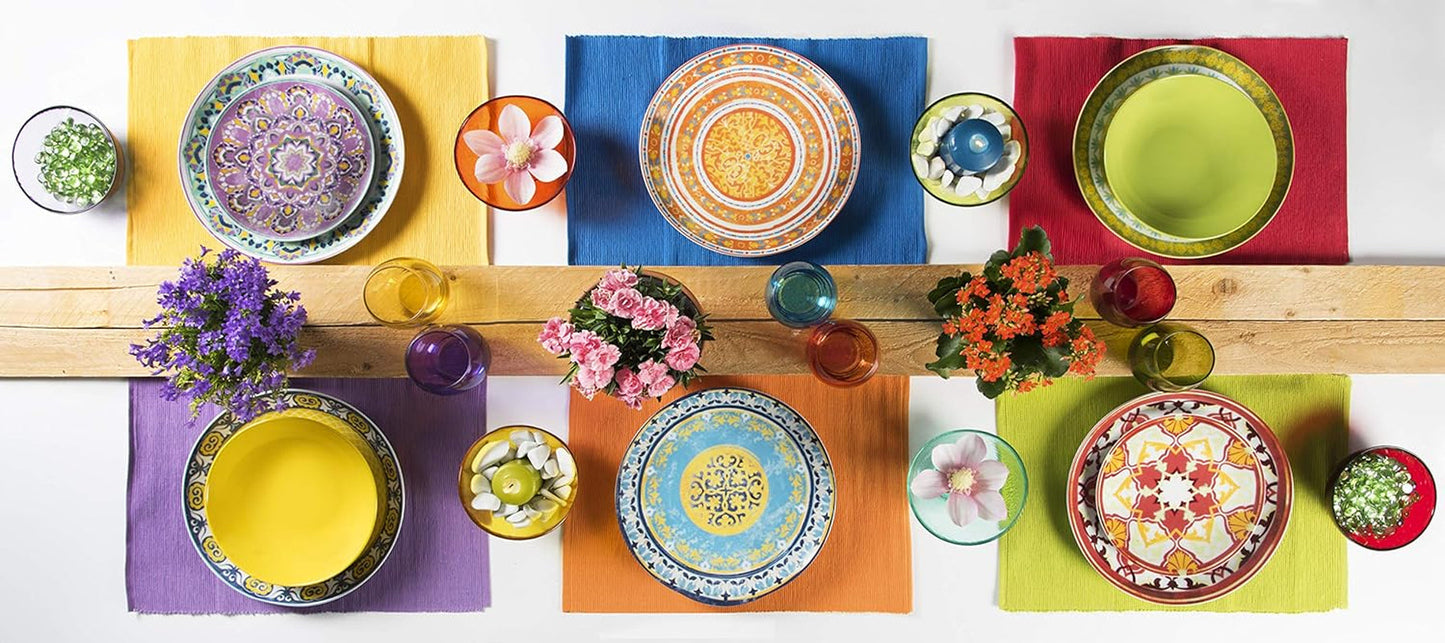 Sada nádobí Excelsa ETNO Chic, porcelán, vícebarevný, 21 kusů
