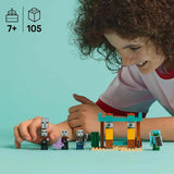 Sada videoher LEGO Minecraft The Illager Desert Patrol pro děti, minihračka Outpost a tři minifigurky včetně plundráře, sluhy a kaktusového rytíře 21267 stavebnic Besuche den LEGO-Store
