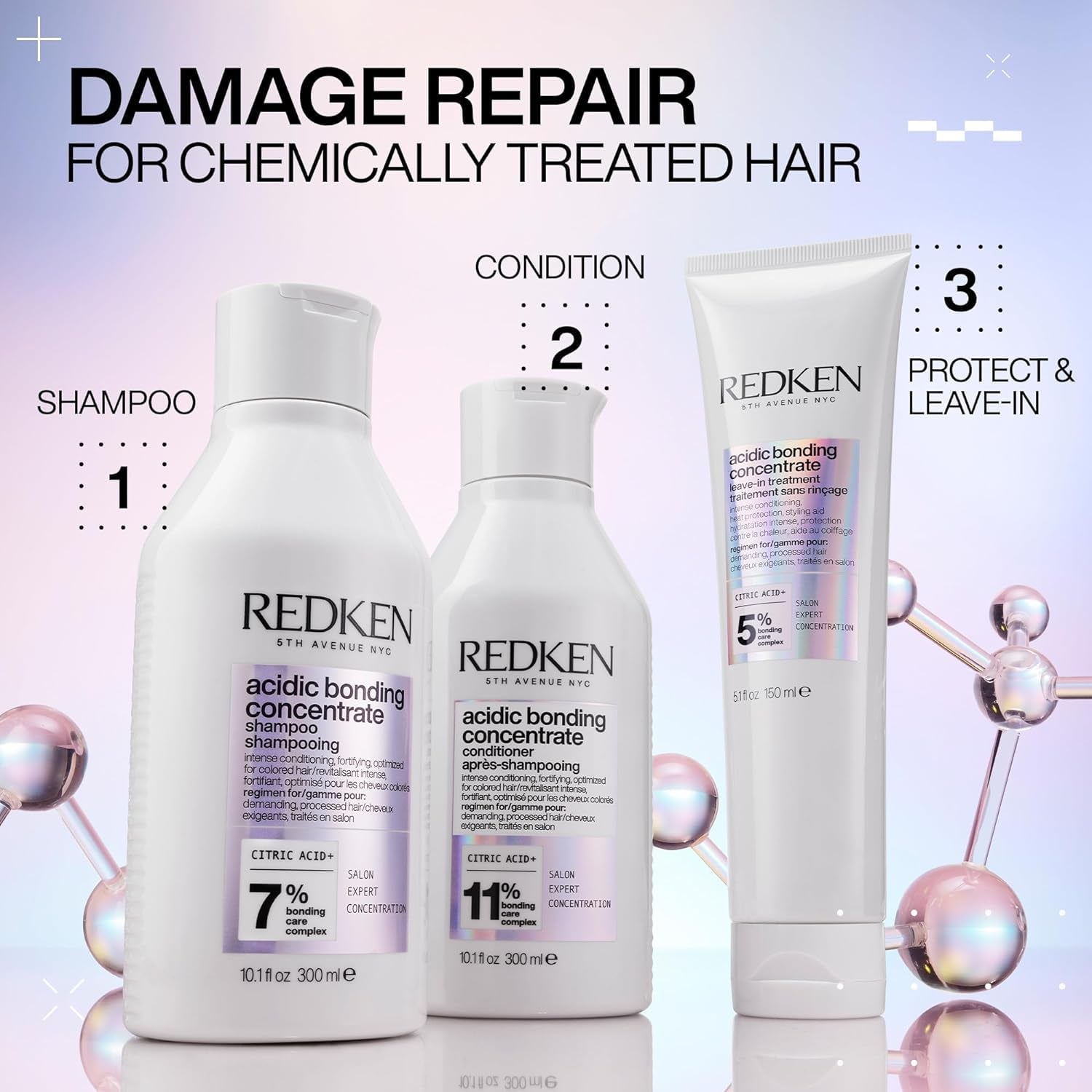 Redken Acidic Bonding Shampoo Concentrate pro barvené vlasy, 300 ml Redken sprcha a koupel