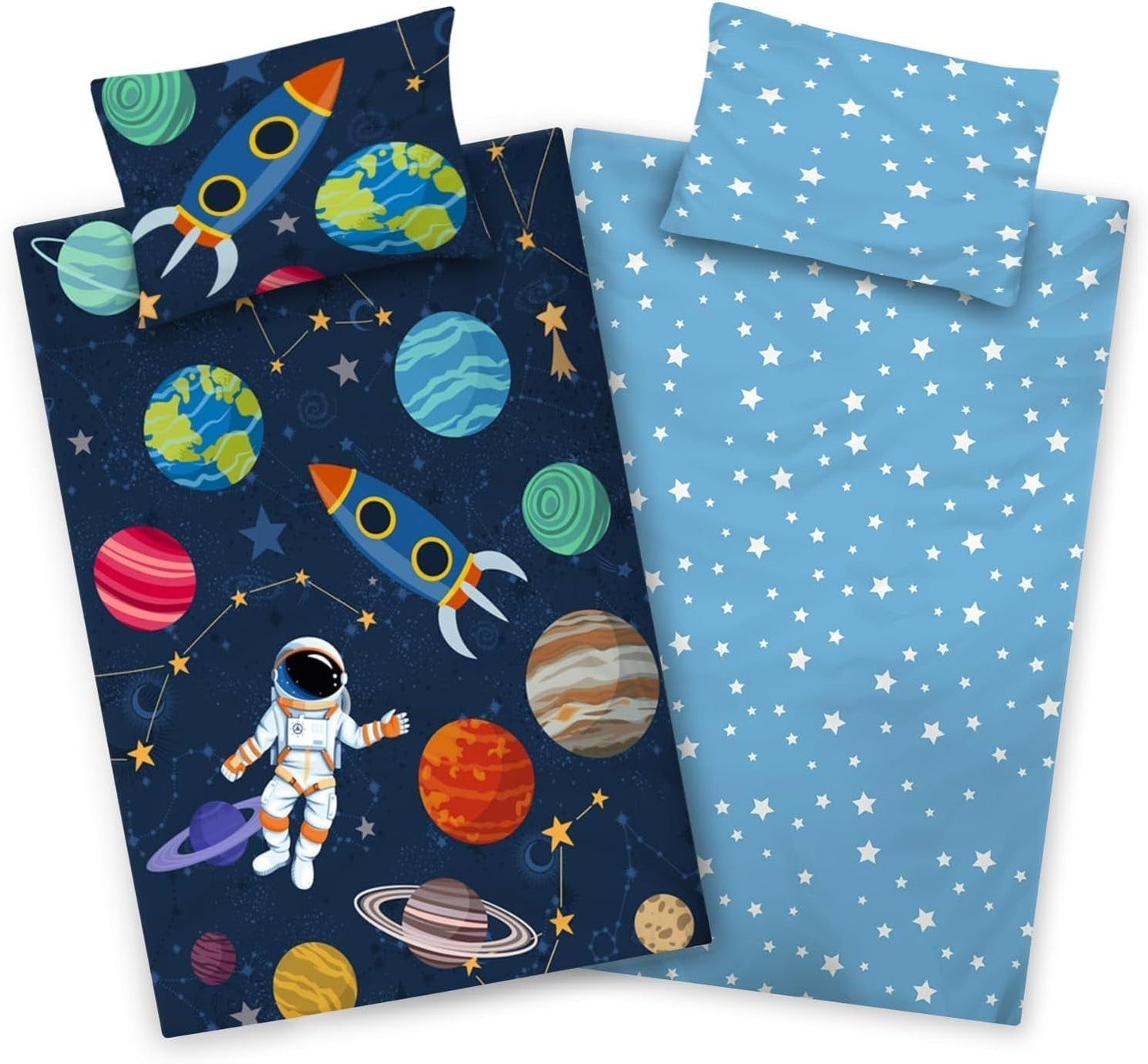 Dětské povlečení Aminata Kids, vnější prostor, bavlna Povlečení - dětské Naty Shop Výchozí název