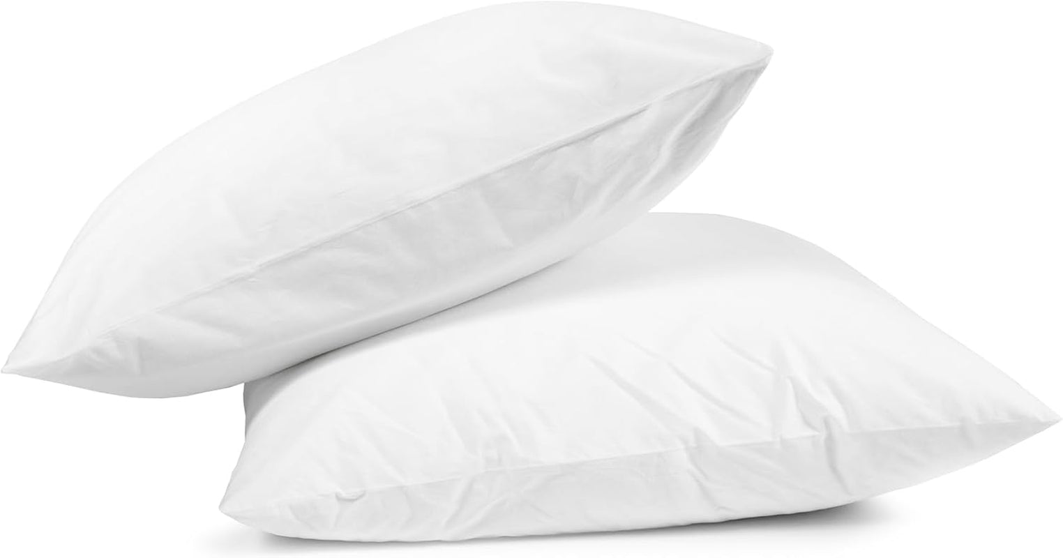 Sada výplňových polštářů HOMLA Toby 2, 45X45cm, bílý, prémiový polyester, rozměrově stálý a snadno udržovatelný standardní polštáře Naty Shop