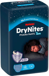 Huggies Drynites Nachtwindeln Bei Bettnässen, Für Jungen Ab 13 Bis Ca. 17 Jahre (48-60 KG), 27 Stück (3X9), Monatspack, Plenky-Pants Naty Shop