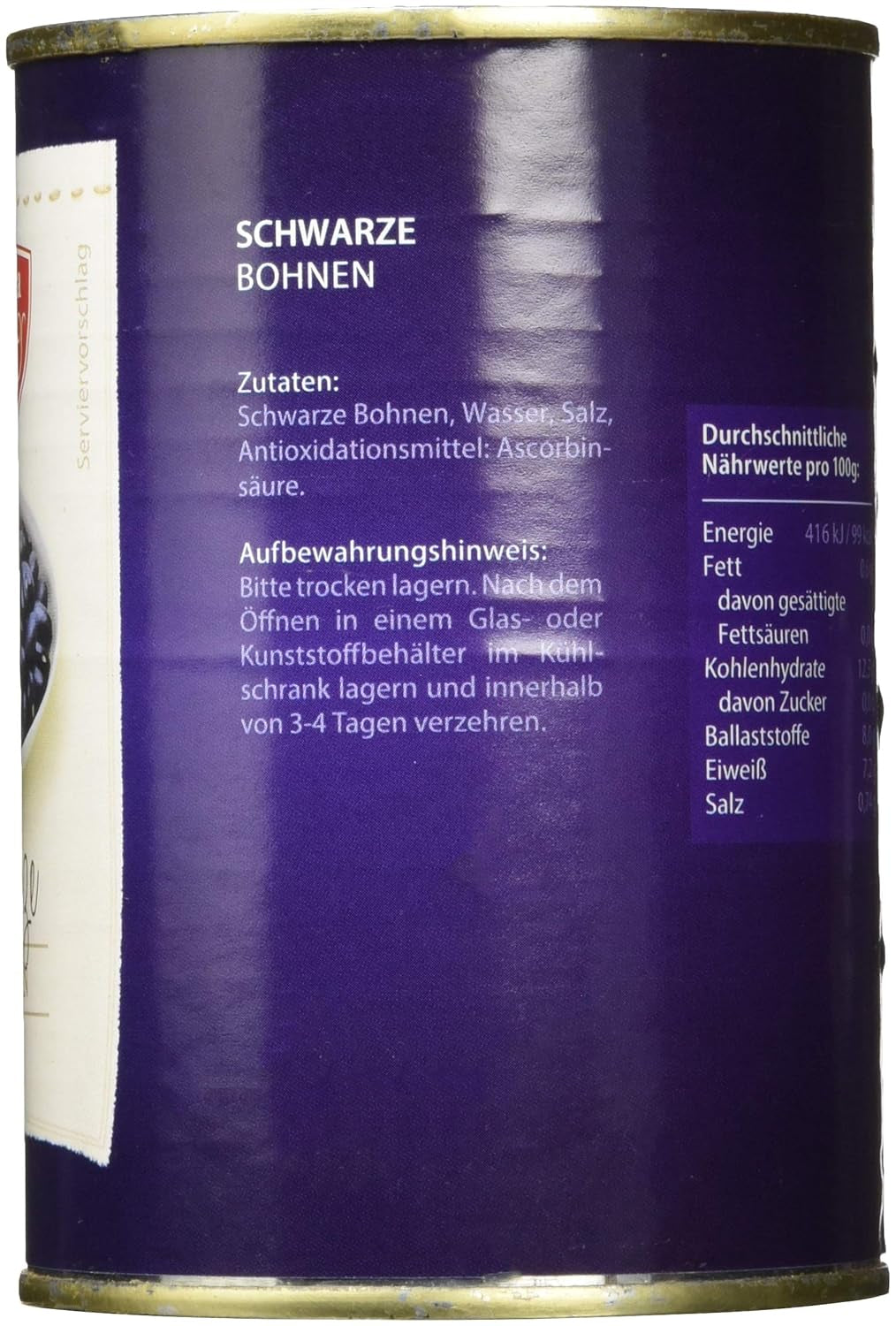 Černé fazole, balení 12 ks (12 x 425 ml)