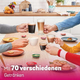 Bosch Tassimo Happy Friendly kávovar na kapsle TAS107E, 70+ nápojů, vhodný pro všechny šálky, Auto-Stop, udržitelný, perfektní dávkování, úspora místa, 1400 W, krémová/černá