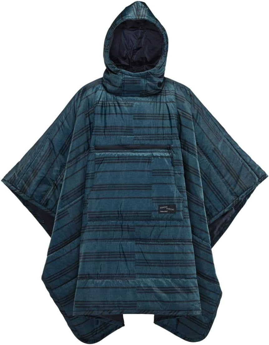 Therm-A-Rest Unisex Honcho Poncho Nositelná deka s kapucí Nositelná deka s kapucí Postele a deky Therm-a-Rest Modrá Standardní velikost