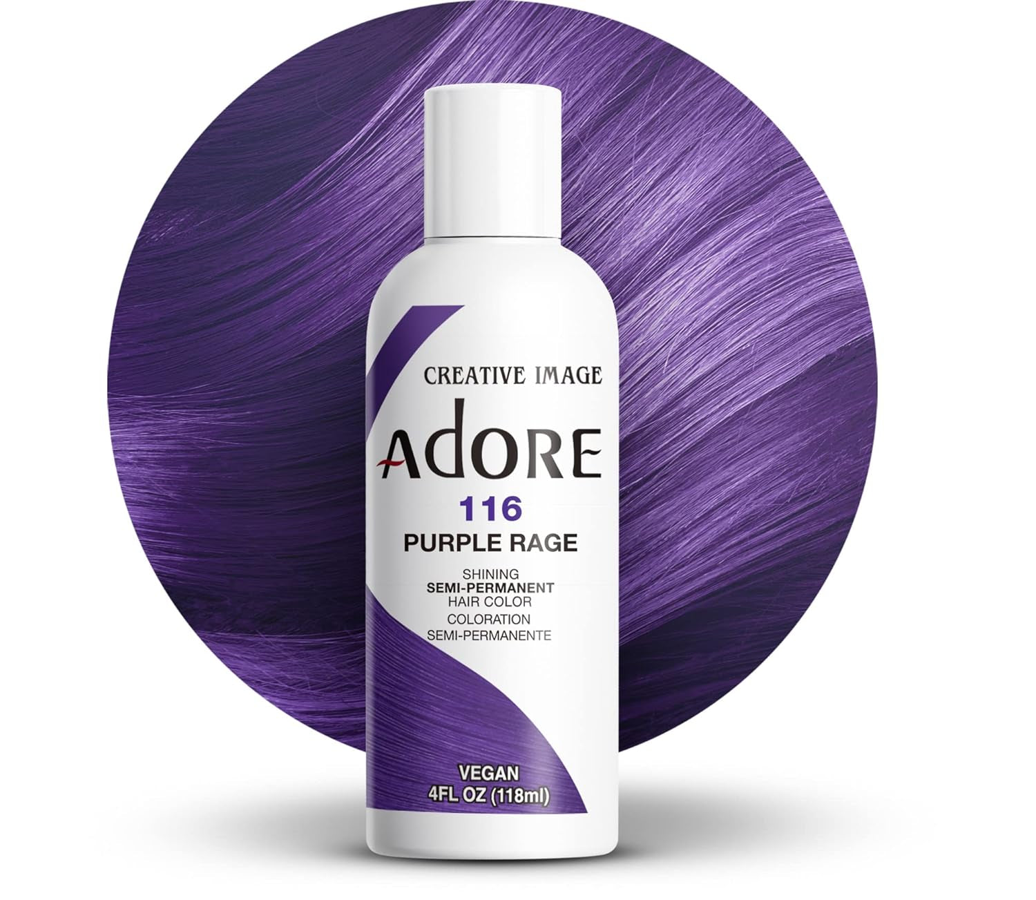 Barva Purple Rage 4Oz, 118,3 Ml (1 balení) Naty Shop Hair Dye 116 Purple Rage 118 Ml (1 balení)