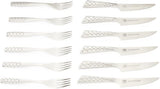 Weber Deluxe Steak Set, 6 kusů, Monobloc design nerez, extra ostrá, ergonomická rukojeť Kitchen Naty Shop