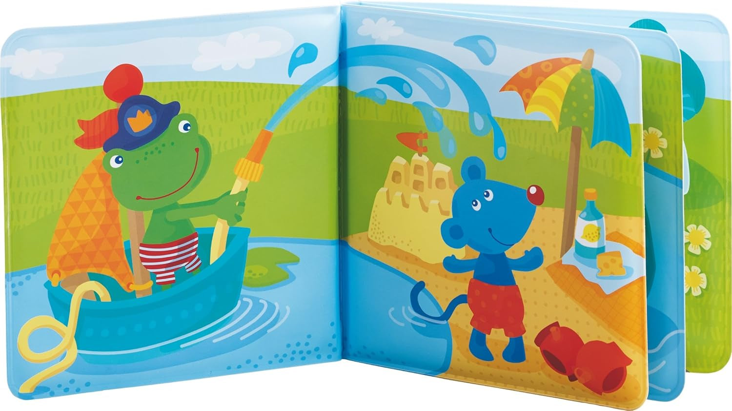HABA 302634 Captain Frog 2 knížka do vany, hračka pro batolata Baby Toys Naty Shop