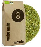 BIO Yerba Mate Tea 1 kg ● Originální ● Zralé ● Nepražené ● Sušené na vzduchu ● Nekuřácké ● Bez plastů ● Fair Trade ● Čaje maté z listů maté, kousků maté a prášku z listů maté ● DE-ÖKO-006