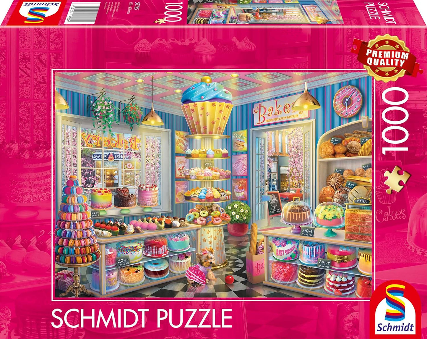 Schmidt Spiele 59785 Barevná pekárna 1000dílné puzzle Naty Shop Výchozí název