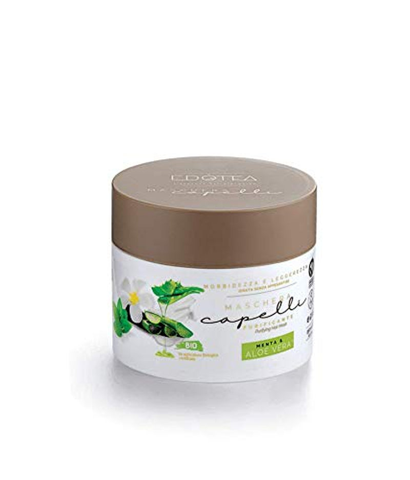 Clarifying Hair Mask Organic Mint & Aloe Vera 250ml Naty Shop Hair Mask Výchozí název
